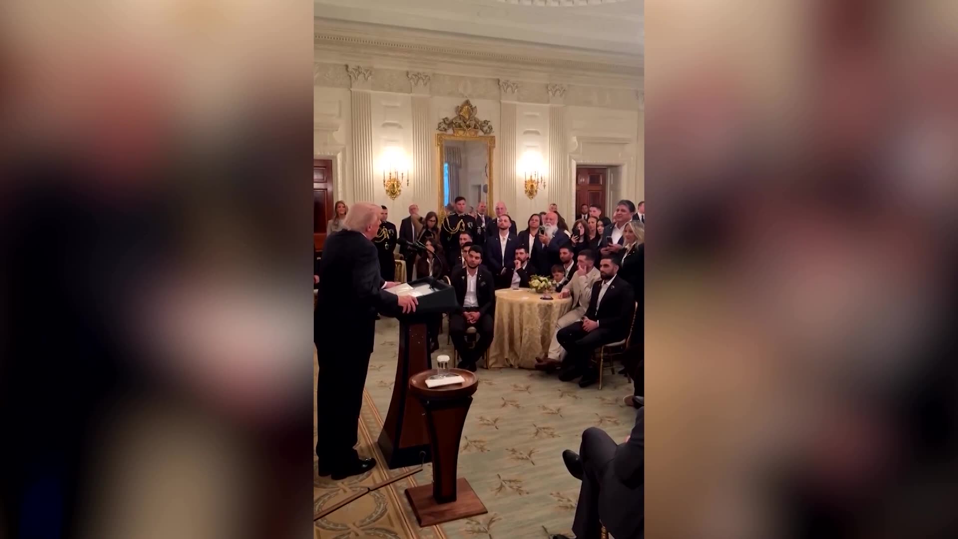 Trump calls freed Israeli hostages heroes at White House