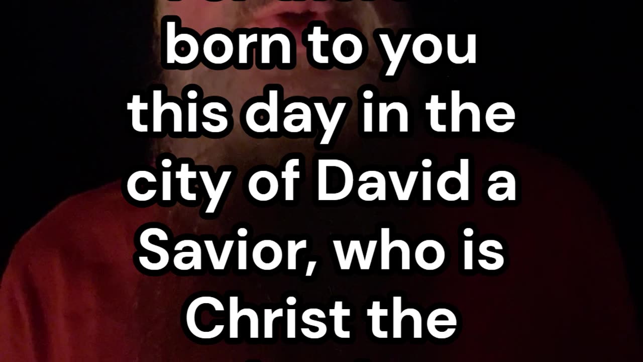 Morning Message: Luke 2.10-11