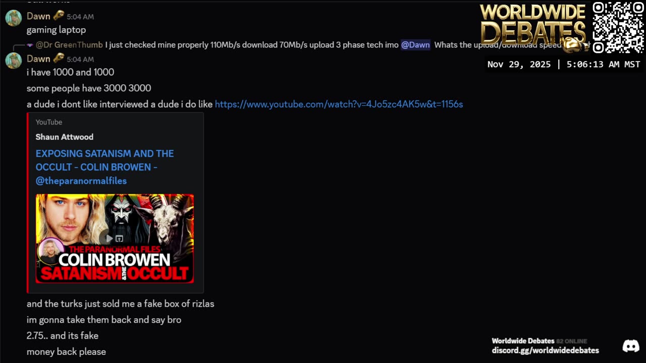 0195 WIDESTREAM - Worldwide Debates - YouTube/Twitch/Rumble