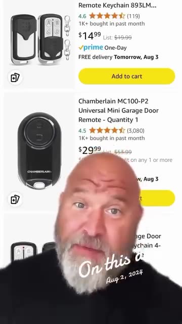 Your garage door is just a curtain. NEW TWIST!!!