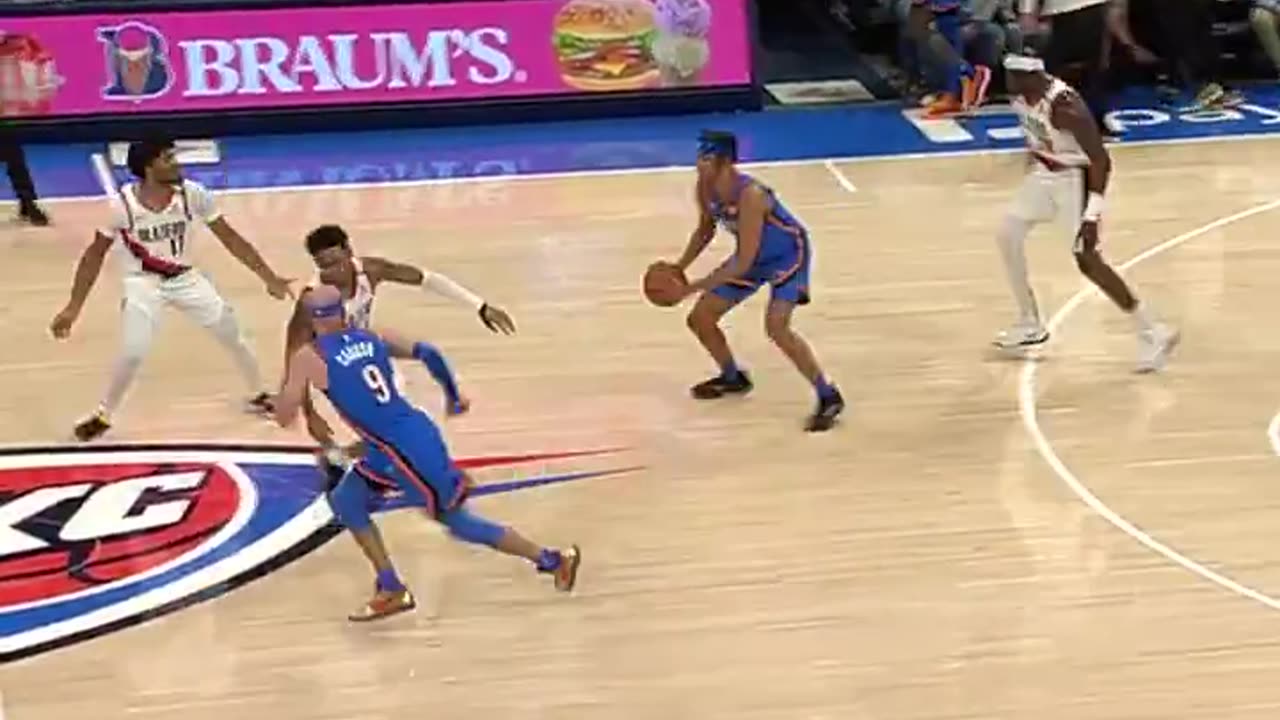 OKC THUNDER - The snatch and slam 🤌