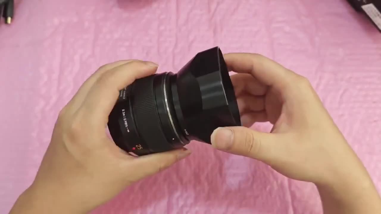 Used Panasonic Lumix DG SUMMILUX 25mm F1.4 ASPH M4_3 lens video