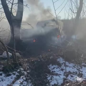 Shell-Shocked Russian Soldier Films Aftermath of Drone Strike on Their Vehicle