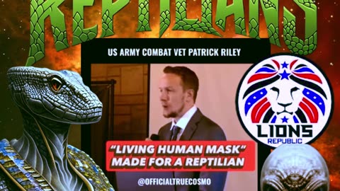 LIVING HUMAN MASK MADE FOR A REPTILIAN OR ENTITY.