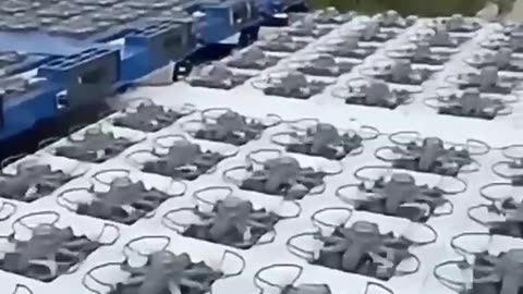 🇨🇳 China unveils mobile drone launch system, initially for light shows but with clear