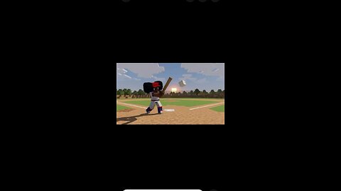 A Minecraft baseball field