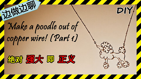 第79期 Issue 79 poodle Part 1 dog pet pendant DIY handmade copper wire tutorial 贵宾犬 绝对强者 正义 弱者 美国 委内瑞拉 天意