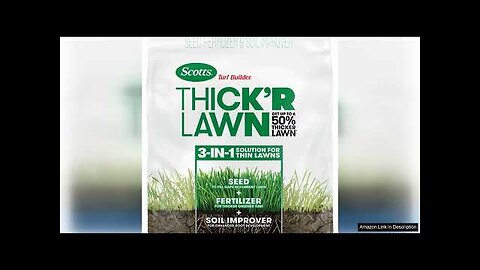 Scotts Turf Builder THICK'R LAWN Grass Seed, Fertilizer, and Soil Improver Review