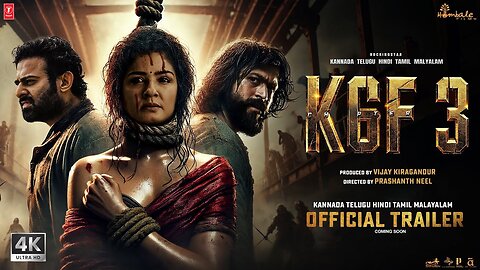 K.G.F_ Chapter 3 - Hindi Trailer _ Rocking Star Yash, Raveena Tandon, Prabhas, Prashanth Neel, 2025