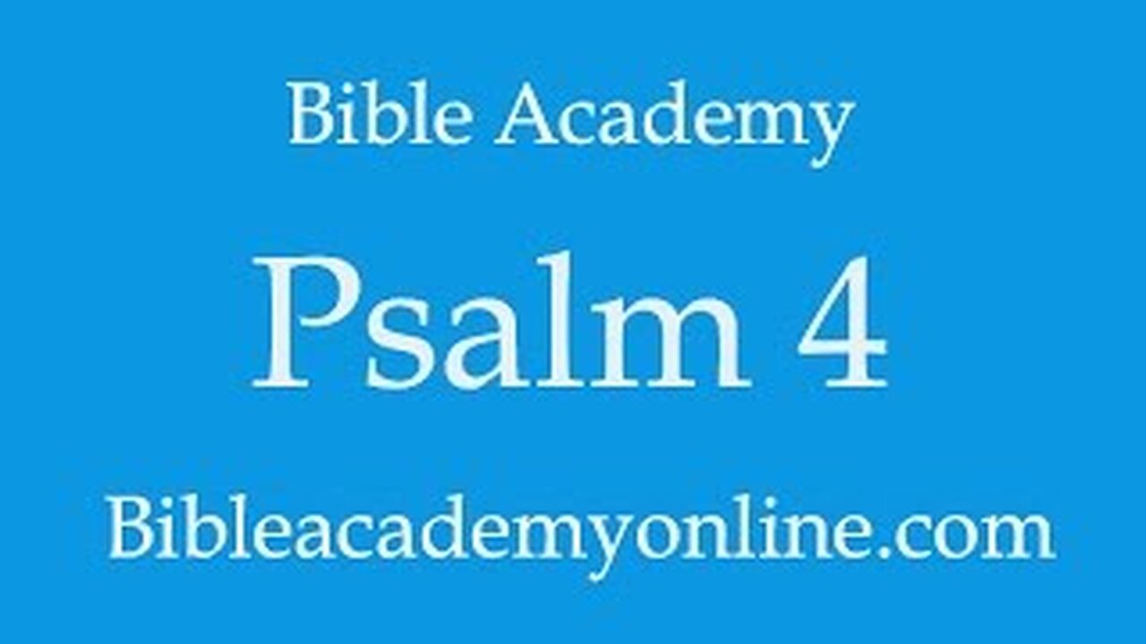 Psalm 4