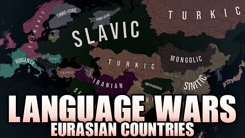 Language Wars Only Eurasian Countries HOI4 TFR Timelapse