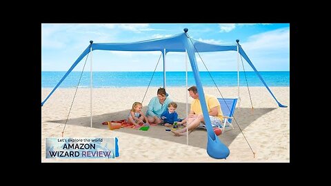 Beach Canopy Beach Tent UPF50+ 11x11 FT Easy to Setup Extra Windproof Review