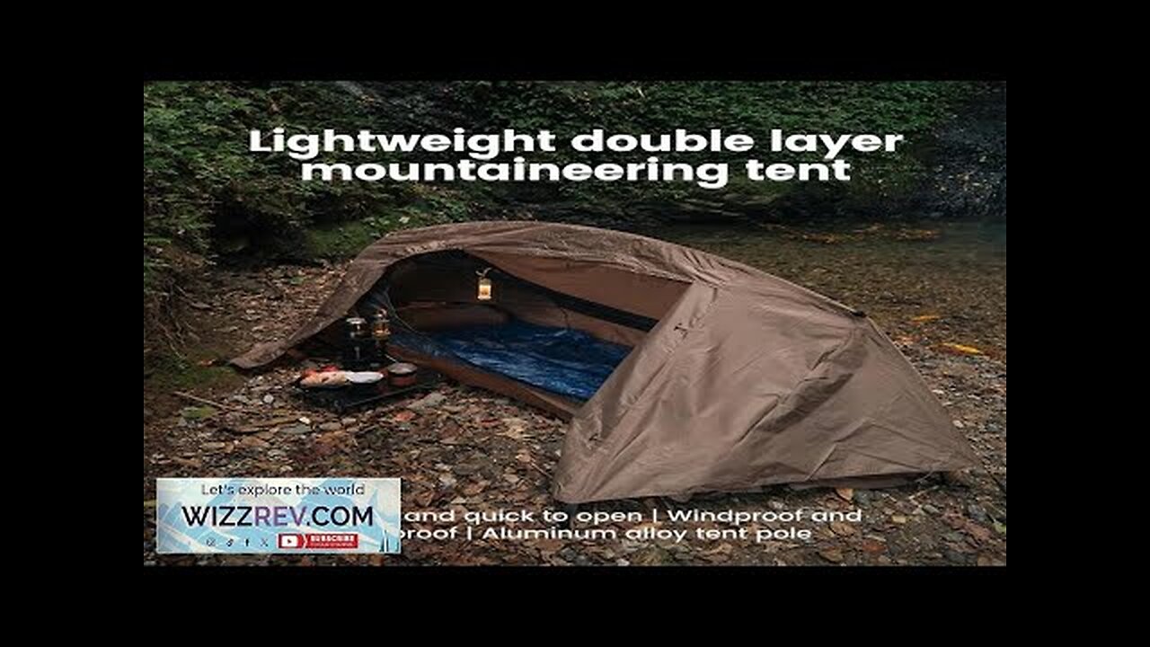 Sonuto-Camping Tent For Single Person Lightweight Nylon Tent Tactical Shelter With Mosquito Review