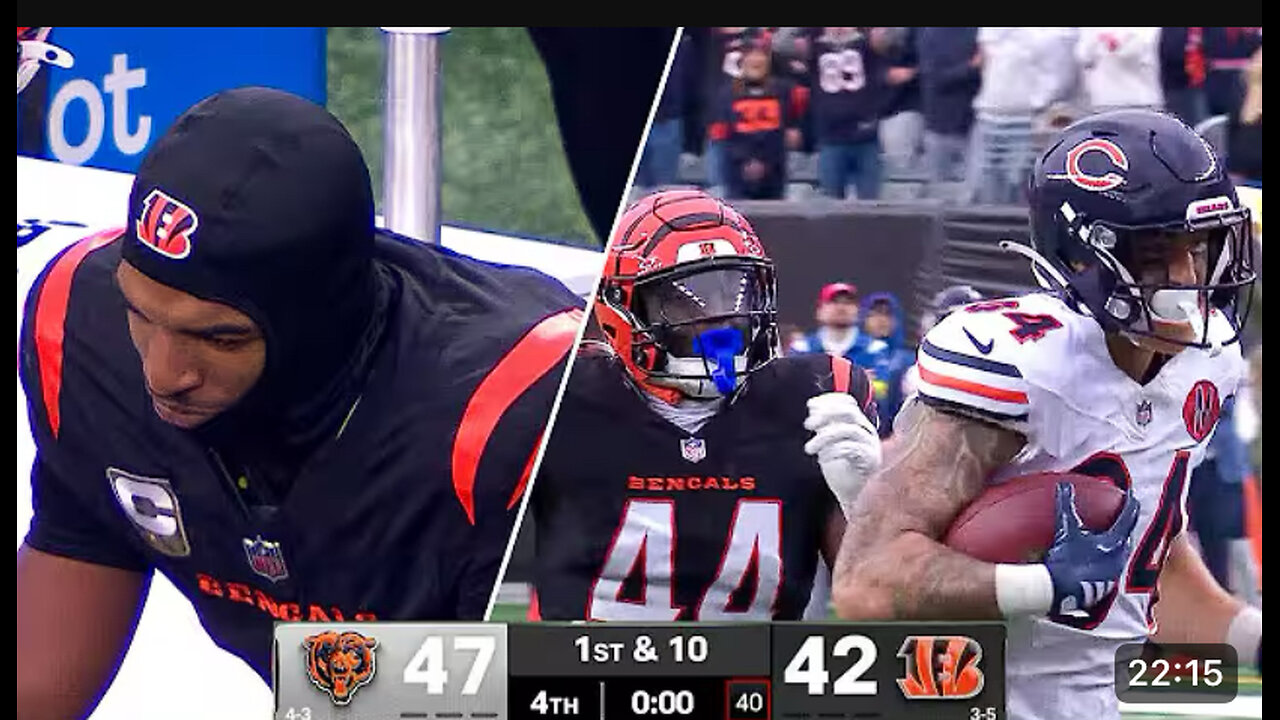 You won’t believe how this game ended BEARS VS BENGALS