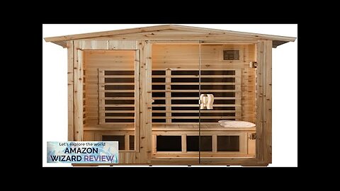 LTCCDSS Outdoor Infrared Sauna 2 Person | Far Infrared Sauna Canadian Hemlock Review