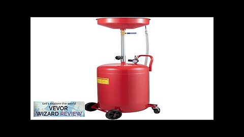 VEVOR Waste Oil Drain Tank 20 Gallon Portable Oil Drain Air Operated Review