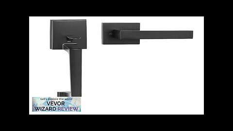 VEVOR Front Door Handle Matte Black Square Handle Set with Lever Door Review