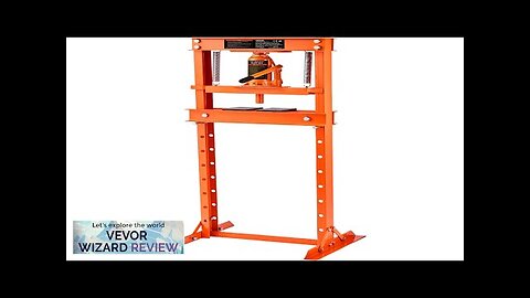 VEVOR Hydraulic Shop Press 12 Ton H-Frame Hydraulic Garage/Shop Floor Press Adjustable Review