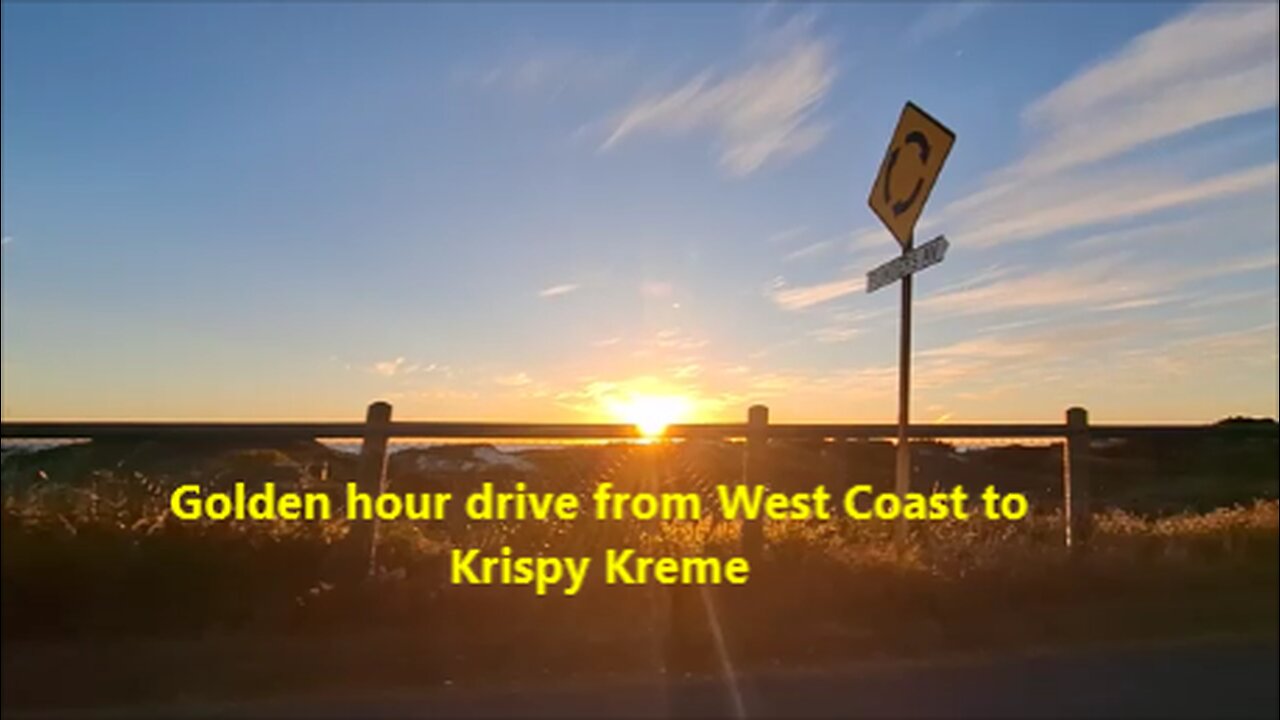 🌅🚗🍩Golden hour drive from West Coast Road to Krispy Kreme, Perth Australia