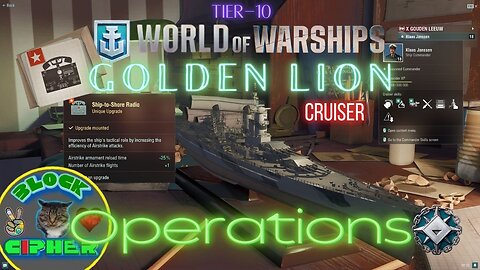 *UNIQUE-UPGRADE* Dutch Cruiser Tier-10 GOUDEN LEEUW in Ops | World of Warships