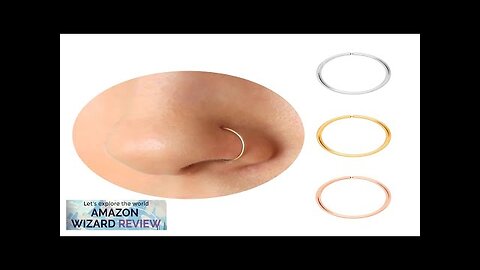 Thin Nose Rings Hoops for Women/MenTiny Small Gold Nose Rings 22g Review