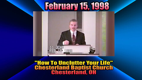 How To Unclutter Your Life - 2/15/1998