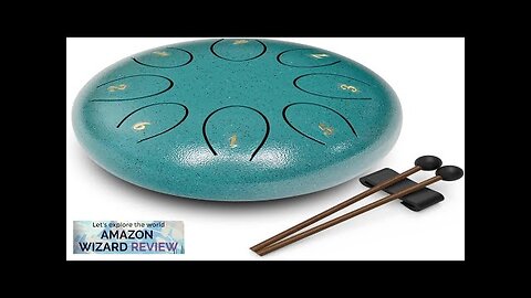 REGIS Steel Tongue Drum rain chime 8 Notes 6 Inches Chakra Tank Review