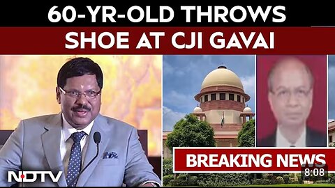 CJI Latest News | "Won't Affect Me": Man Throws Shoe At Chief Justice In Supreme Court