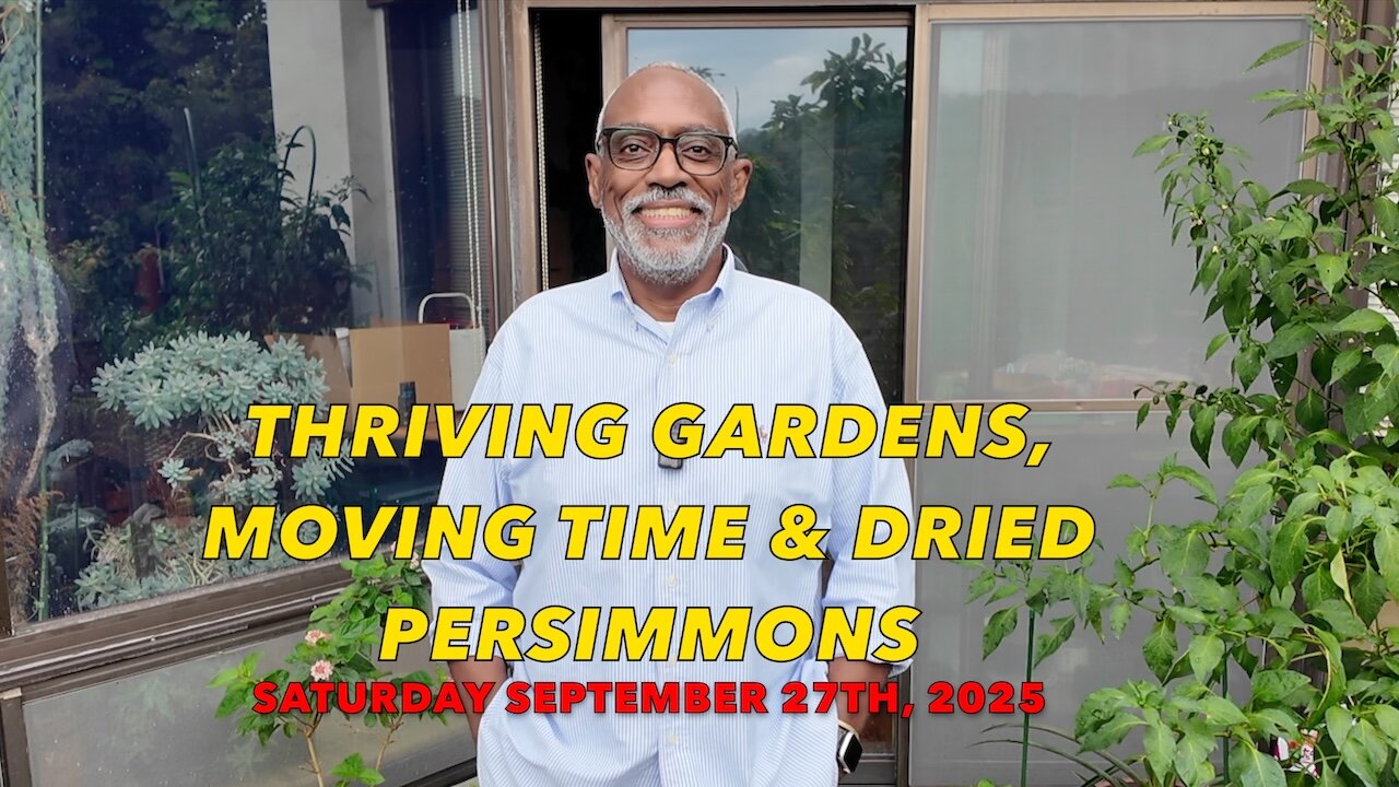 Thriving Gardens, Moving Time & Dried Persimmons