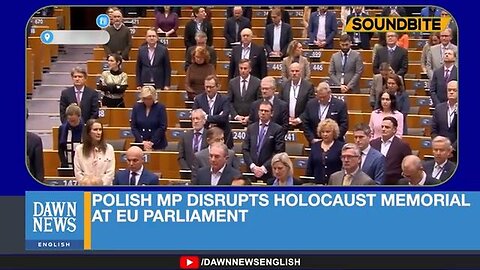 Polish MP disrupts the Holocaust memorial