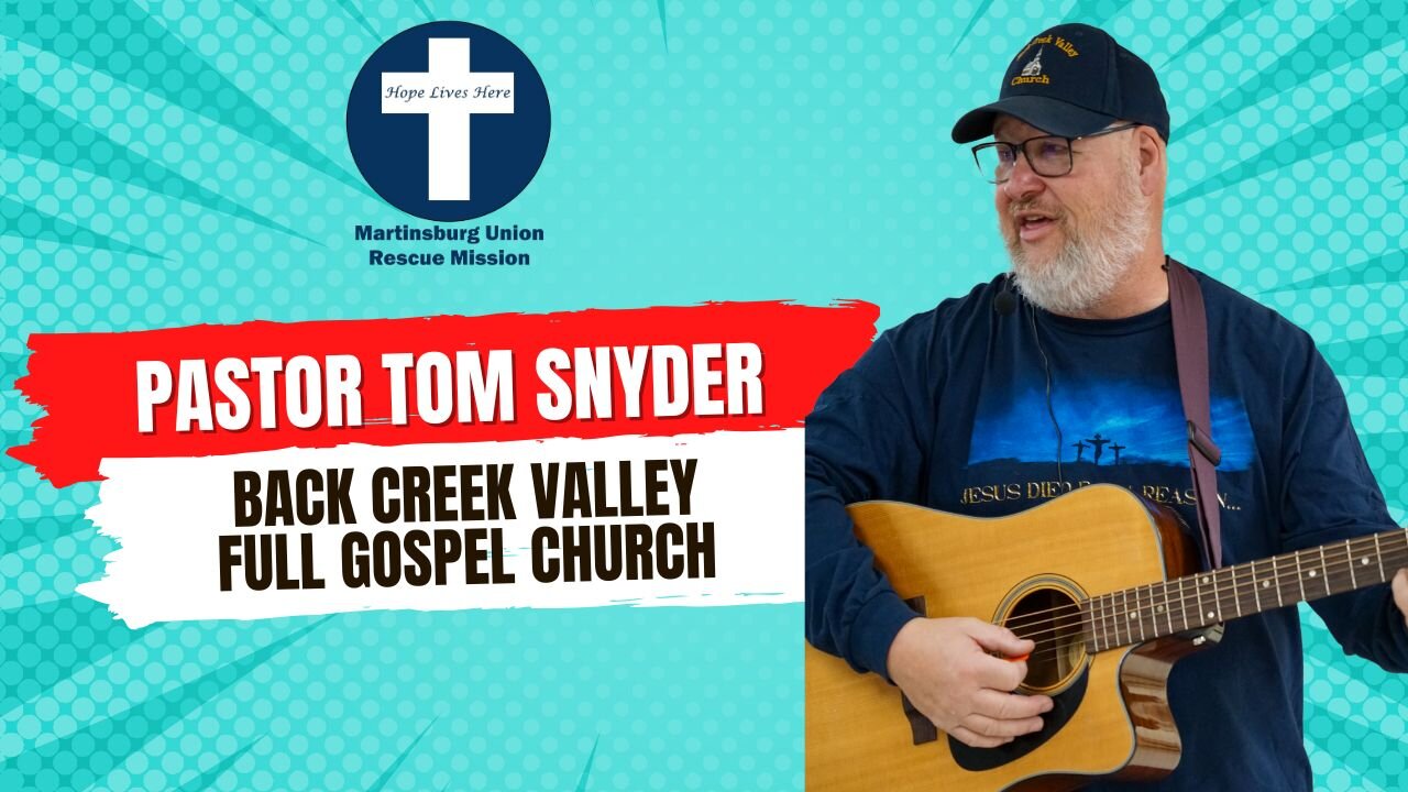 Pastor Tom Snyder of Back Creek Valley Full Gospel Church