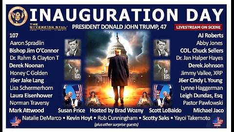 Inauguration Day LIVE of President Trump! 107, Michael Jaco, Leigh Dundas, Eisenhower, J6ers & More