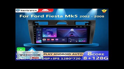 Android 12 Car Radio For Ford Fiesta Mk VI 5 Mk5 2002-2008 Review