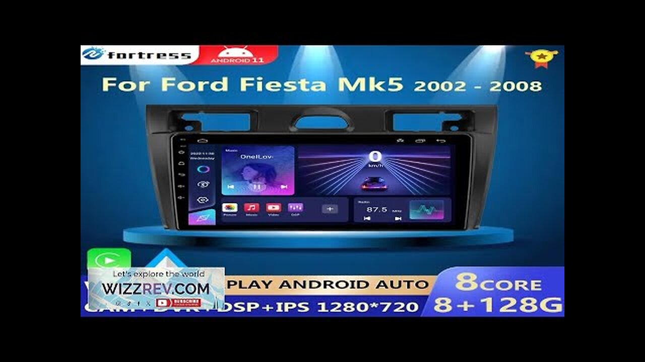 Android 12 Car Radio For Ford Fiesta Mk VI 5 Mk5 2002-2008 Review