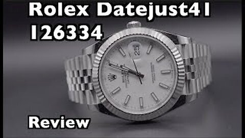 Rolex Datejust41 Model 126334 White Dial Fluted on Jubilee review