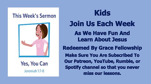 Sermons 4 Kids - Jeremiah 1:4-10