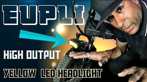 Illuminate Your Ride! EUPLI EBike LED Head Light for High-Output Brightness 🌟