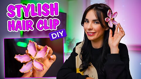 Emily Life Vlogs : Stylish Hair Clip DIY 