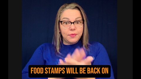 🚨 Food Stamps Will Restart Wednesday! 😅 #ASL #signlanguage #deaf