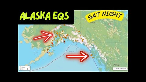 Alaska Earthquakes increasing tonight. Cascadia slow slip events elevated again. Saturday Night.