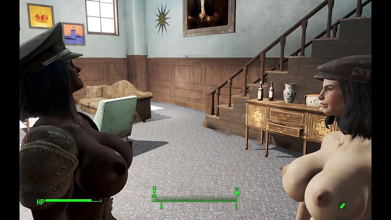 fallout 4 Cabot house naked big boobs breast expansion huge tits