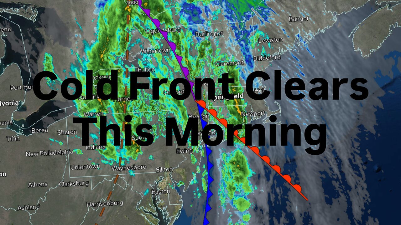 Cold Front Clears This Morning