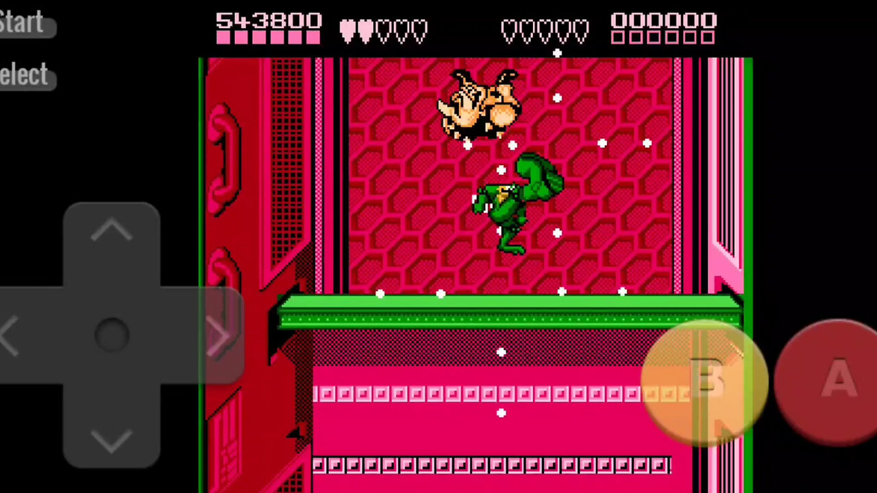 BattleToads LEVEL 10 Rat Race (Alternative Ending) Beaten on a Mobile Phone