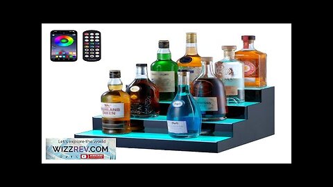 VEVOR LED Lighted Liquor Bottle Display Bar Shelf RF & App Control Review