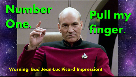 Picard talks about the very offensive Breen joke.