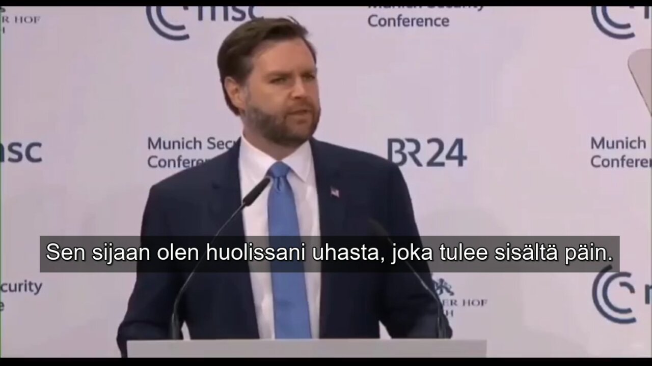 Varapresidentti J.D. Vance puhuu Münchenin turvallisuuskonferenssissa 2025 - otteita (suom.)