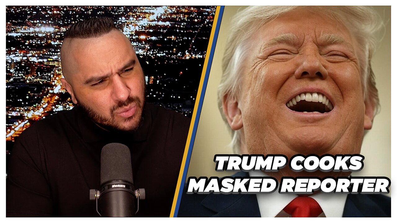 President Trump COOKS Reporter For Wearing Face Diaper In Oval Office | Drew Hernandez