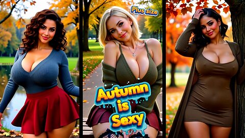 Autumn Is Sexy: Timeless Plus Size Elegance in Mini Skirt Music Video 2025 🌟🍂