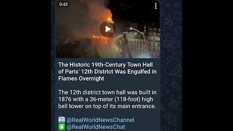 News Shorts: 19th Century Town Hall of Paris was on Fire