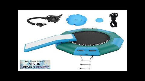 VEVOR Inflatable Water Bouncer 10ft Recreational Water Trampoline Portable Bounce Swim Review